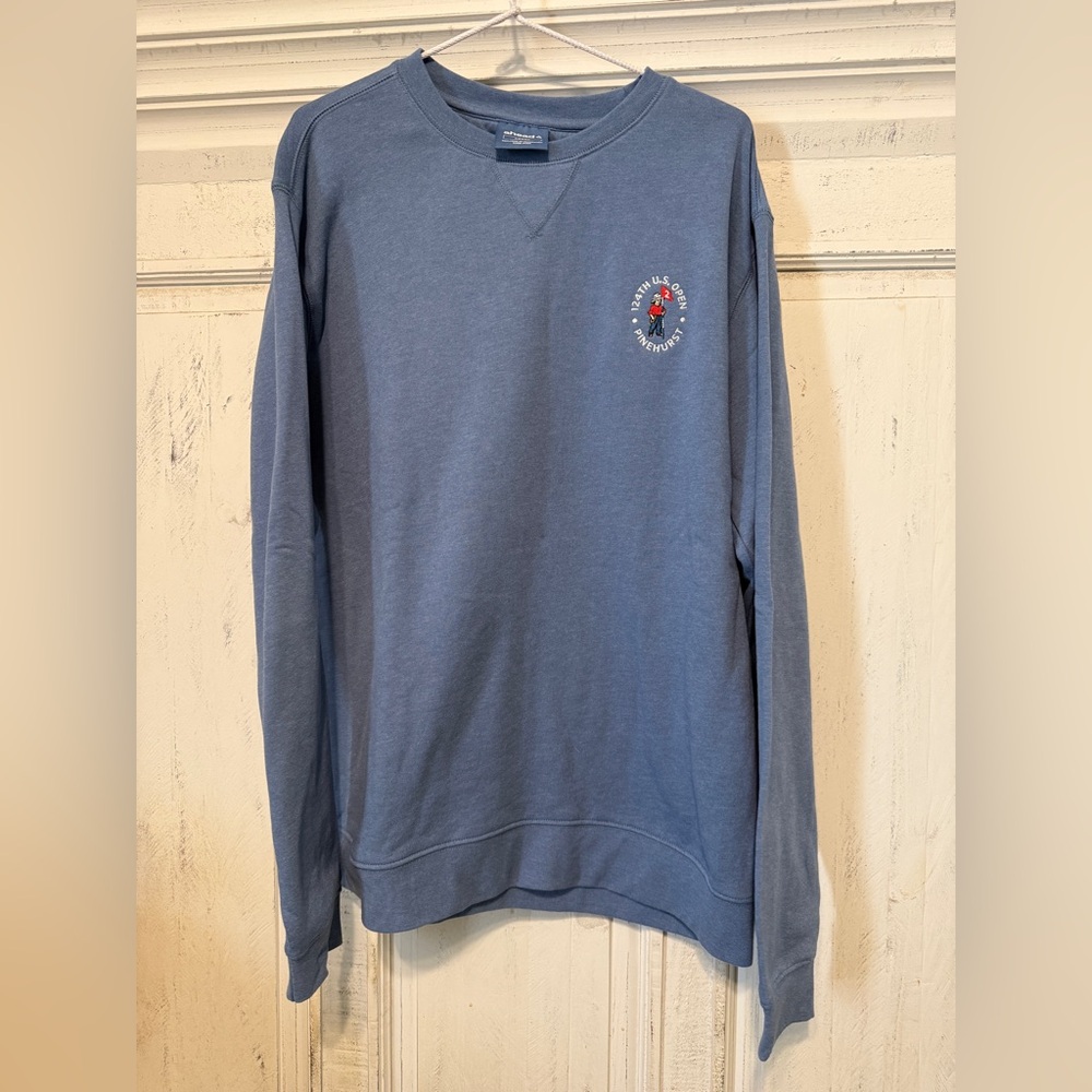 AHead Blue Crewneck Sweatshirt with Small Chest Logo